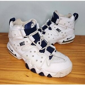 Nike Air Max 2 CB 94 White Leather Basketball Sneakers 309560-103 - Size 7Y